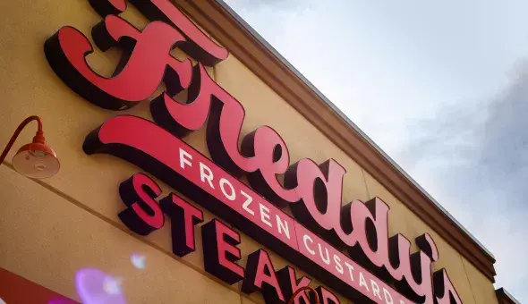Freddy's exterior sign